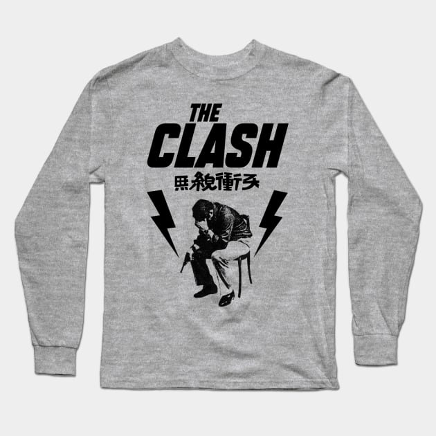 The Clash - London Crime Fanart Long Sleeve T-Shirt by faeza dsgn